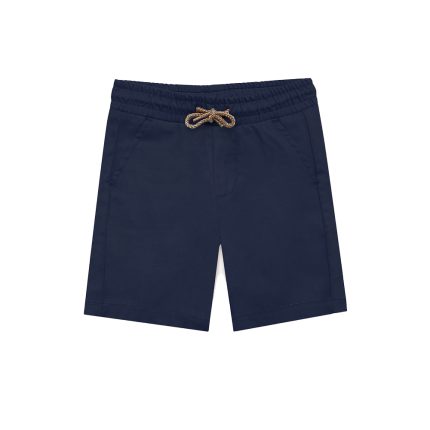 Blue Cotton Jeans Shorts