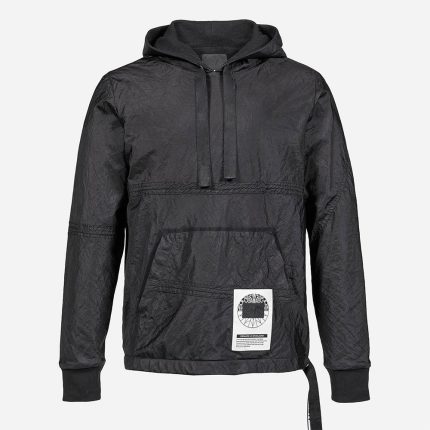 Black pockets Parachute hoodie
