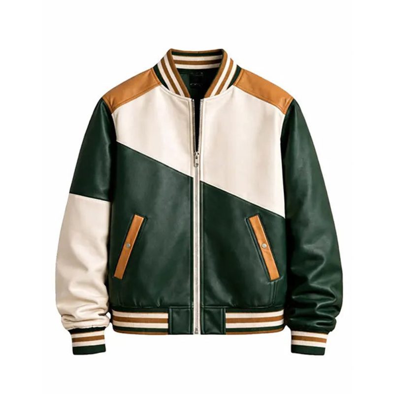 3 Color Style Varsity Jacket