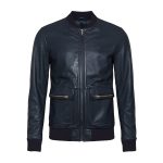 Blue Men's Leather jacket