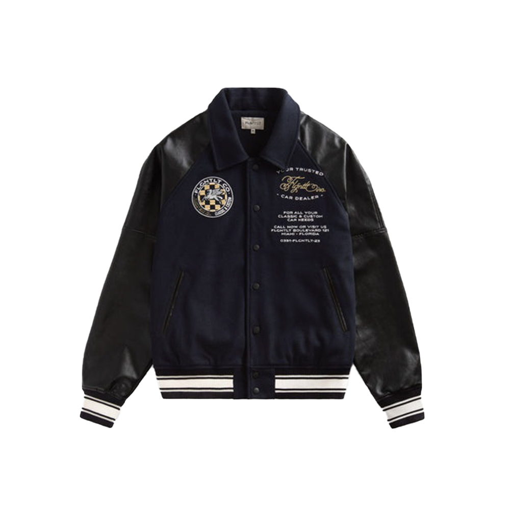 Black Varsity Jacket with Different Patches Black Varsity Jacket with Different Patches