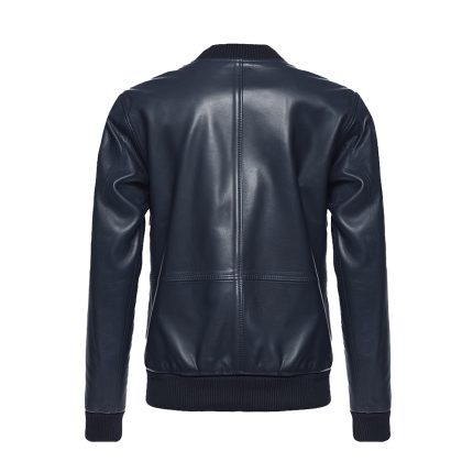 Blue Men's Leather jacket