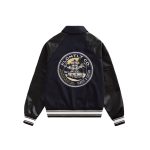 Black Varsity Jacket with Different Patches
