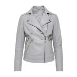 Gray Ladies Leather jacket