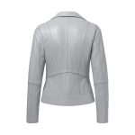 Gray Ladies Leather jacket