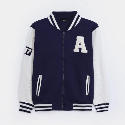 Varsity Style Fleece Winter Jacket