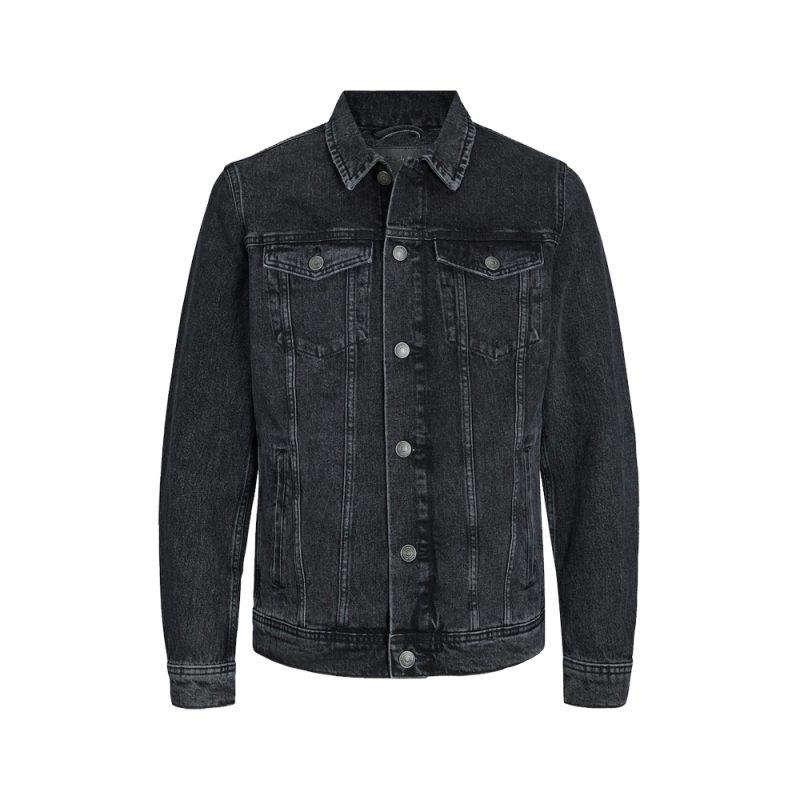 Ash Black Attractive Jeans Men's Jacket