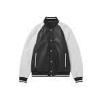 Gray and Black Style Varsity Jacket