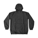 Black Color designed Windbreaker With Hoodie