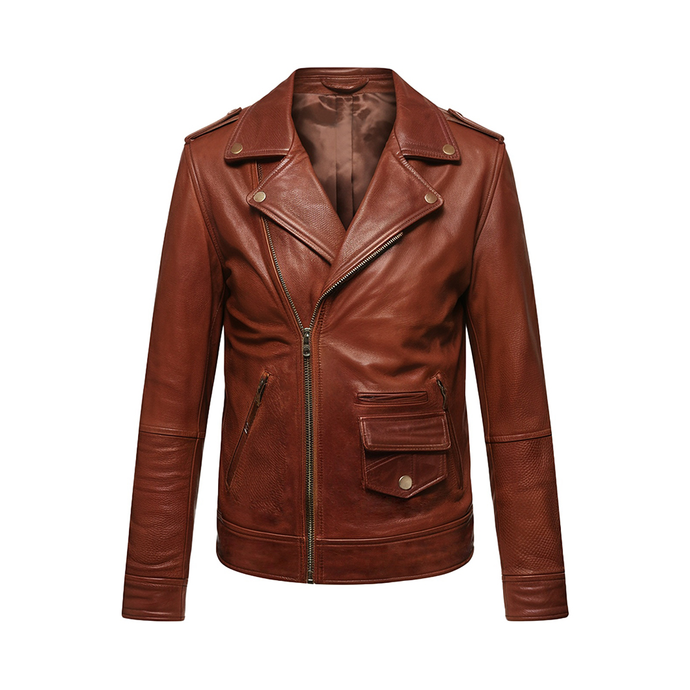 Ladies Motorbike Style Brown Leather Jacket Ladies Motorbike Style Brown Leather Jacket