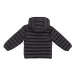 Black Winter Bubble Jacket with hoodie