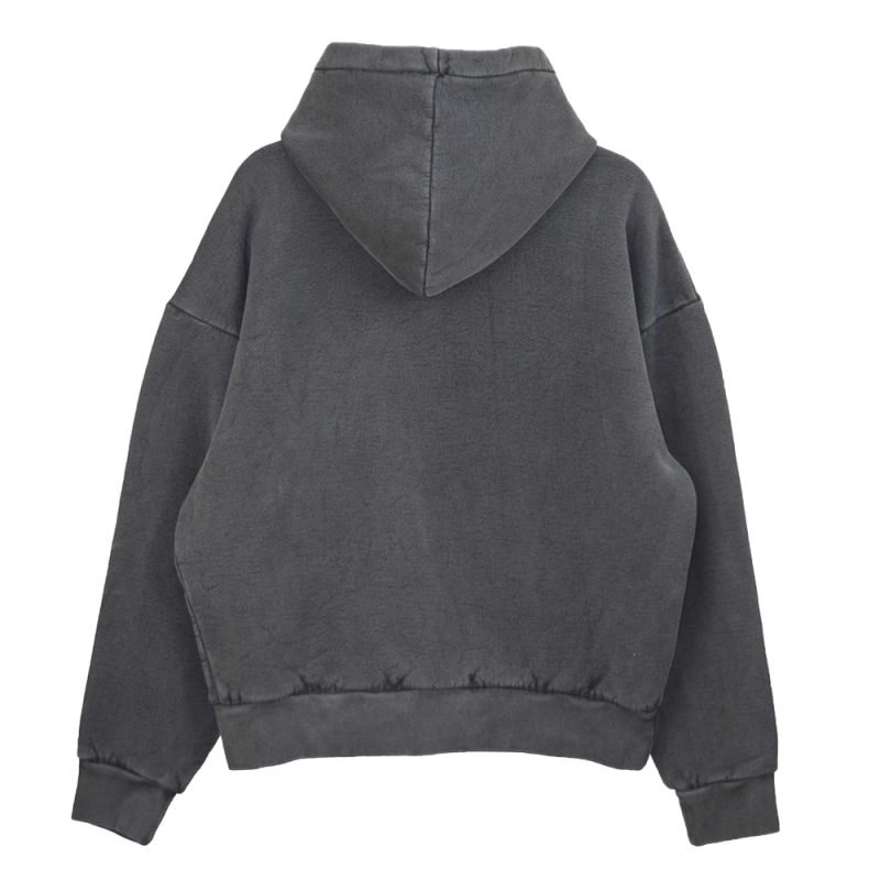 Acid Wash Fleece Winter Hoodie