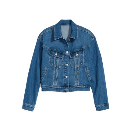 Ash Blue Color Jeans Ladies Jacket