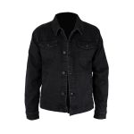 Attractive Black Jeans Men's Jacket