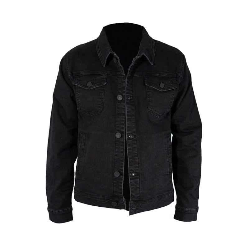 Attractive Black Jeans Men's Jacket